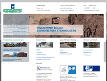 Tablet Screenshot of cronenberger-steinindustrie.de